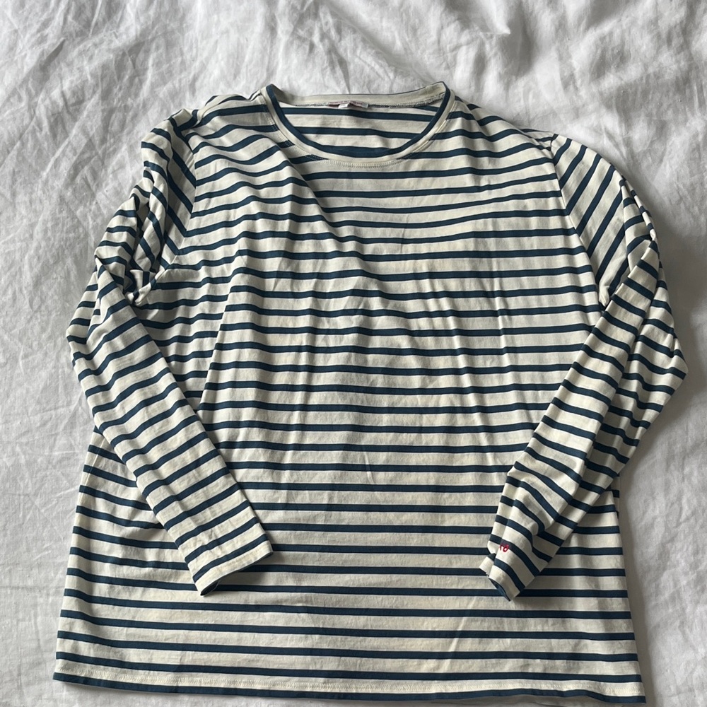 NWOT Frances Valentine Long Sleeve Striped Tee Shirt